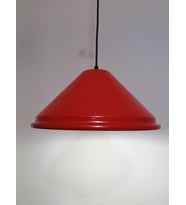RİOLİGHT RETRO KIRMIZI İÇİ GOLD TEKLİ METAL SARKIT ÇAP: 33CM (Siyah)