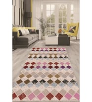 Dijital Kaymaz Taban Yıkanabilir Modern Renkli Salon Halısı Mutfak Halısı Yolluk ND-HT-1342 (Çok Renkli)