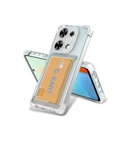 Xiaomi Redmi Note 13 Pro 4g Kılıf Kart Şeffaf Silikon - Şeffaf