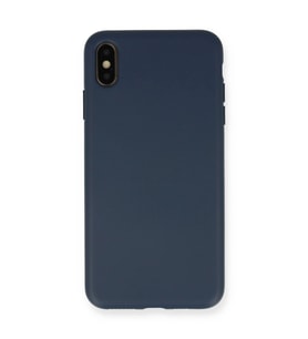 Apple İphone Xs Max Kılıf Nano İçi Kadife Silikon - Lacivert