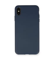 Apple İphone Xs Max Kılıf Nano İçi Kadife Silikon - Lacivert