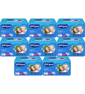 Canped Yetişkin Bezi Bel Bantlı Tekstil Yüzey XL - Ekstra Large - Extra Large 184 Adet