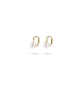 Tiara İnci Küpe - Gold