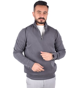 RYM-2015 FERMUARLI SWEAT/ANTRASİT/M