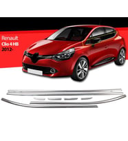 Renault Clio 4 Hb Krom Cam Çıtası 8 Parça 2012 ve Üzeri