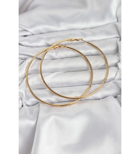 316L Çelik Gold Renk 75 mm Halka Küpe 5886 - 1OL3601-7541