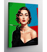 Kanvas Tablo Pop Art Kadın Portresi