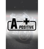 A+ Pozitif Kan Grubu Sticker Sİyah Renk 14Cm