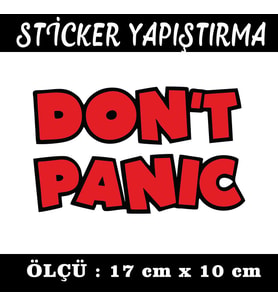 dont panic tuning modifiye etiket sticker - 2 adet çıkartma araba motosiklet kask atv tablet pc buzdolabı otomobil bilgisayar uyumlu
