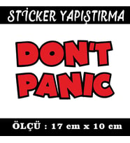 dont panic tuning modifiye etiket sticker - 2 adet çıkartma araba motosiklet kask atv tablet pc buzdolabı otomobil bilgisayar uyumlu