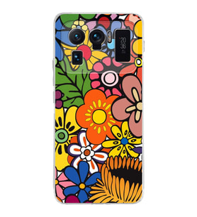 PrintiFy Xiaomi Mi 11 Ultra ile Uyumlu Retro Color 2  Kamera Korumalı Şeffaf  Kılıf