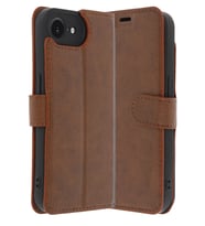 iPhone 16E Kılıf Trend S Plus Kapaklı Kılıf - Taba