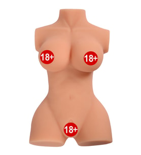 Busty Lady Silikon Yarım Vücut Vajina Mastürbatör