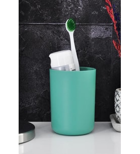 Turkuaz, Plastik Diş Fırçalık – 7,5×10 cm, Macunluk, Banyo Düzenleyici - Brasil Model