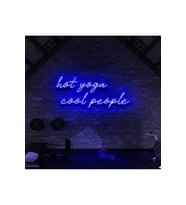 Hot Yoga Cool People Yazılı Neon Tabela