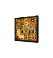 Etnik Motif Çerçeveli Mdf Tablo