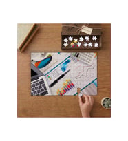 Çalışma Masası- Analiz Tasarımı 240 parça Ahşap Puzzle Ahşap Kutuda MP00515