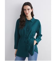 LCW Modest Yeşil Kadın Gömlek Tunik
