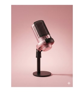 Nexora RGB USB Kondenser Masaüstü Mikrofon Karaoke Yayın (Type-C) Pembe