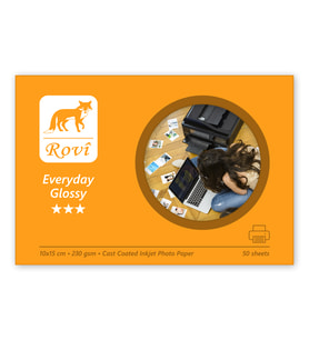 Rovi Everyday Parlak Fotoğraf Kağıdı 230gsm 50yp 10x15 (Beyaz)