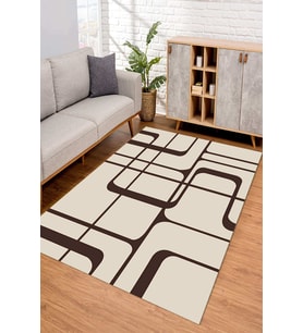 Dijital Kaymaz Taban Yıkanabilir Renkli Salon Halısı Mutfak Halısı Yolluk ND-SD-981 (Krem)