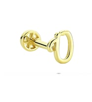 Glorria Altın Ü Harfi Tragus Piercing