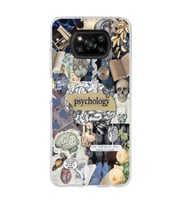 Poco X3 Pro / X3 NFC Uyumlu Psikoloji Aesthetic Kolaj Tasarımlı Şeffaf Telefon Kılıfı