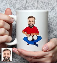 Kişiye Özel Darbuka Tasarımlı Karikatürlü Kupa Bardak 108