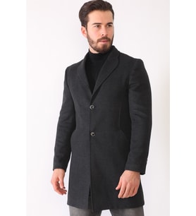 PLT8398 DEWBERRY ERKEK PALTO-ANTRASİT