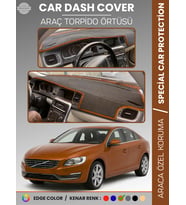 VOLVO S60 (2011-2017) Torpido Örtüsü Ön Göğüs Koruma Torpido Koruma Tam Uyum Araca Özel UV Koruma
