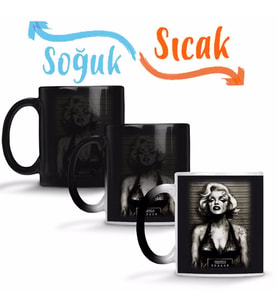 Marilyn Monroe Sihirli Kupa Bardak Porselen