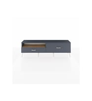 Arges TV Ünitesi Tek Raflı 2 Çekmeceli  176x30x51 Antrasit-Çam/Antrasit