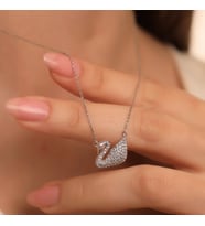 925 Ayar Gümüş Kuğu Kolye