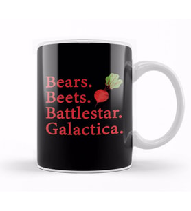 Bears Beets Battlestar Galactica The Office Kupa Bardak Porselen