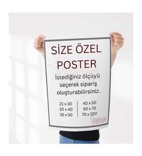 Rosaart Kişiye Özel Poster Baskı Çerçevesiz Poster Dijital Baskı