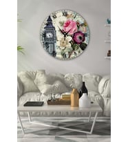 Bilge Retro Tasarımlı Duvar Saati 35x35cm (Baskılı)