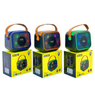 Bluetooth Hoparlör RGB Işıklı USB ve SD Kart Girişli