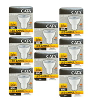 (8 Adet) Cata 8W (50W) 3000K (Sarı Işık) GU10 Duylu Led Spot Ampul