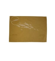 Amerikan Servis Bardak Altlığı Set Denim Balık Baskılı 35 x 50 Cm 