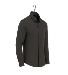 Gewer Uzun Kol Slim Fit İçi Polarlı Erkek Gömlek - 7440 (Gri)