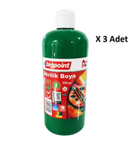 Bigpoint Akrilik Boya 500 gram Yeşil x 3 Adet
