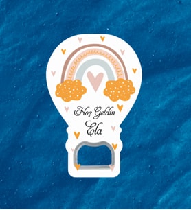 Kız Bebek Hoşgeldin İsimli Magnet Kişiye Özel
