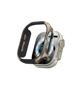 Movenchy Apple Watch Ultra 49mm MO-WT3 Alüminyum Kasa Koruyucu - Gold