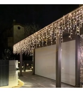 3m 100 LED Çakarlı IP65 Dış Mekan Saçak Perde