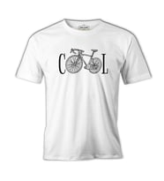 Cool Bicycle Beyaz Erkek Tshirt