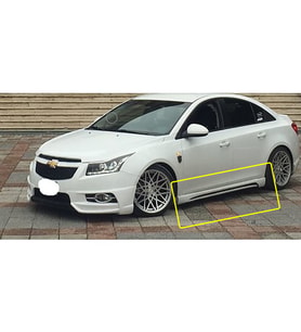 Chevrolet Cruze R Yan Marşpiyel Seti Plastik Mat Siyah
