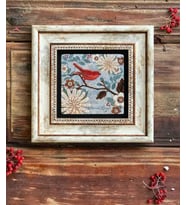Çerçeveli Taş Duvar Dekoru 20x20 Kuş