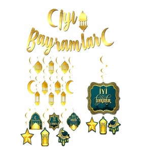 Iyi Bayramlar Asma Süs Set