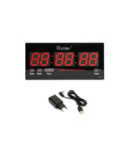 Watton Ceta Dijital Duvar ve Masa Saati Wt-109 ( 45cm-21,5cm ) Tarih Saat Dakika Derece Takvim