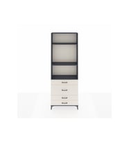 Arges Dolap 3 Raflı 4 Çekmeceli 88x30x243 Antrasit-Aytaşı